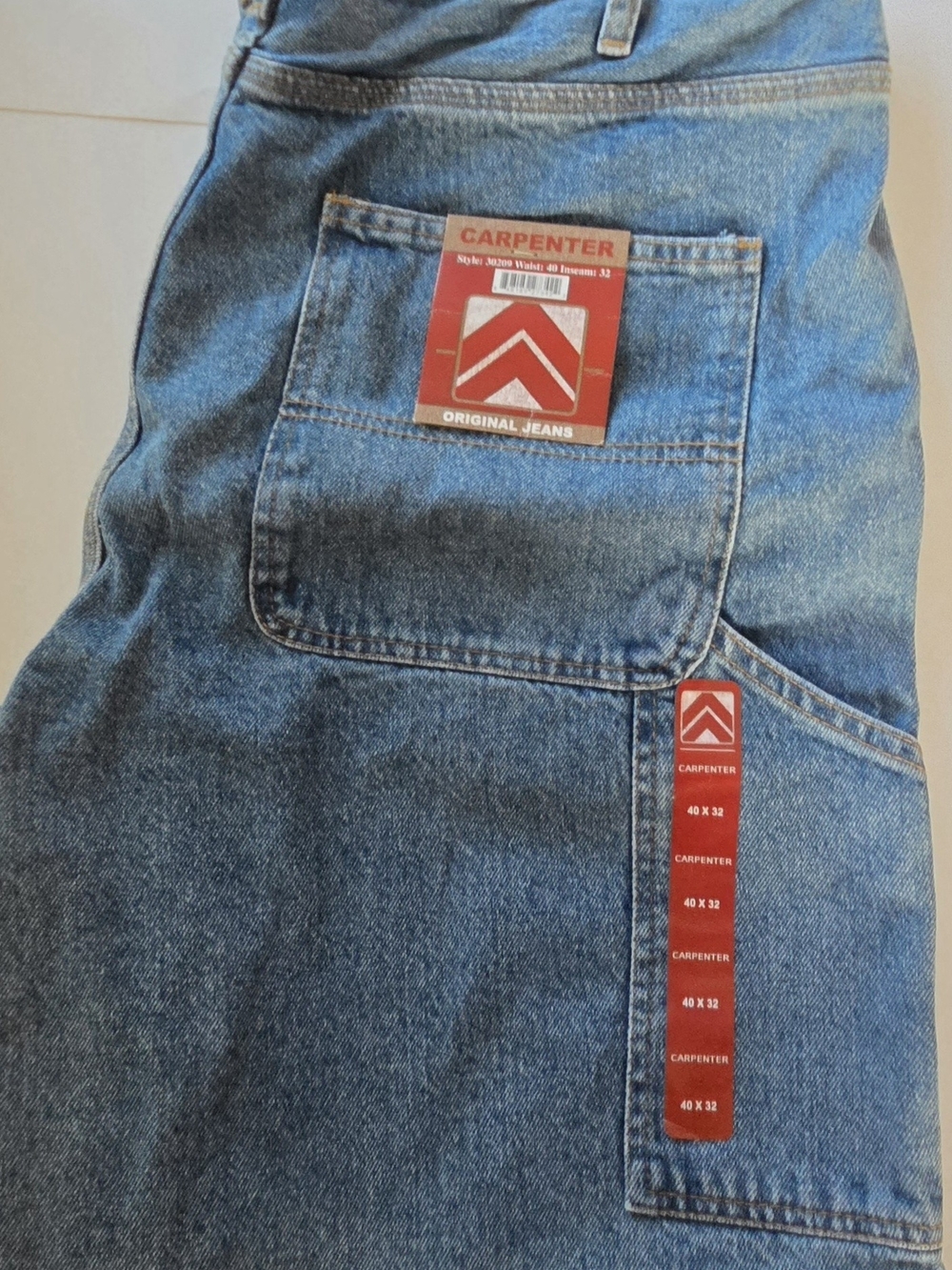 Signature by Levi Strauss Carpenter Jeans Men 40x32 NWT Relaxed Workwear